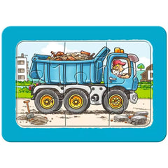 Ravensburger - Meine ersten Puzzles - Bagger, Traktoren und Muldenkipper - 3X6 Teile - Puzzles