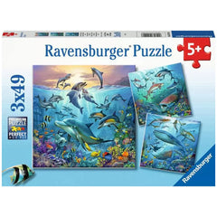 Ravensburger - Ozeanwildtiere - 3x49 Teile - Puzzles