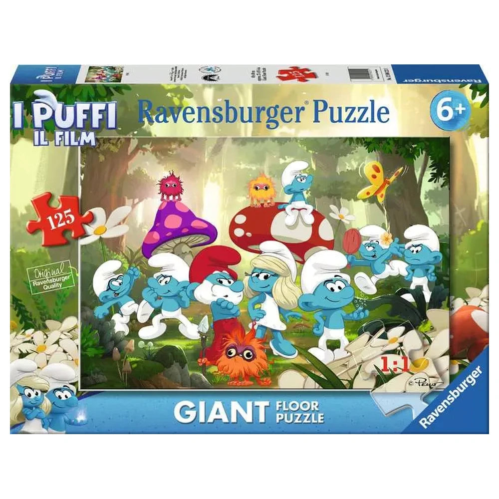 Ravensburger - Puzzles - Giant Floor Puzzle - The Smurfs - 6 Years - Educational Play
