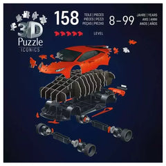 Ravensburger - Puzzles - Lamborghini Huracán EVO 3D Puzzle - Orange - 8+
