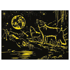 Ravensburger - Puzzles - Star Line Wolf in Northern Lights 500 Teile - 12 Jahre - Leuchtet im Dunkeln