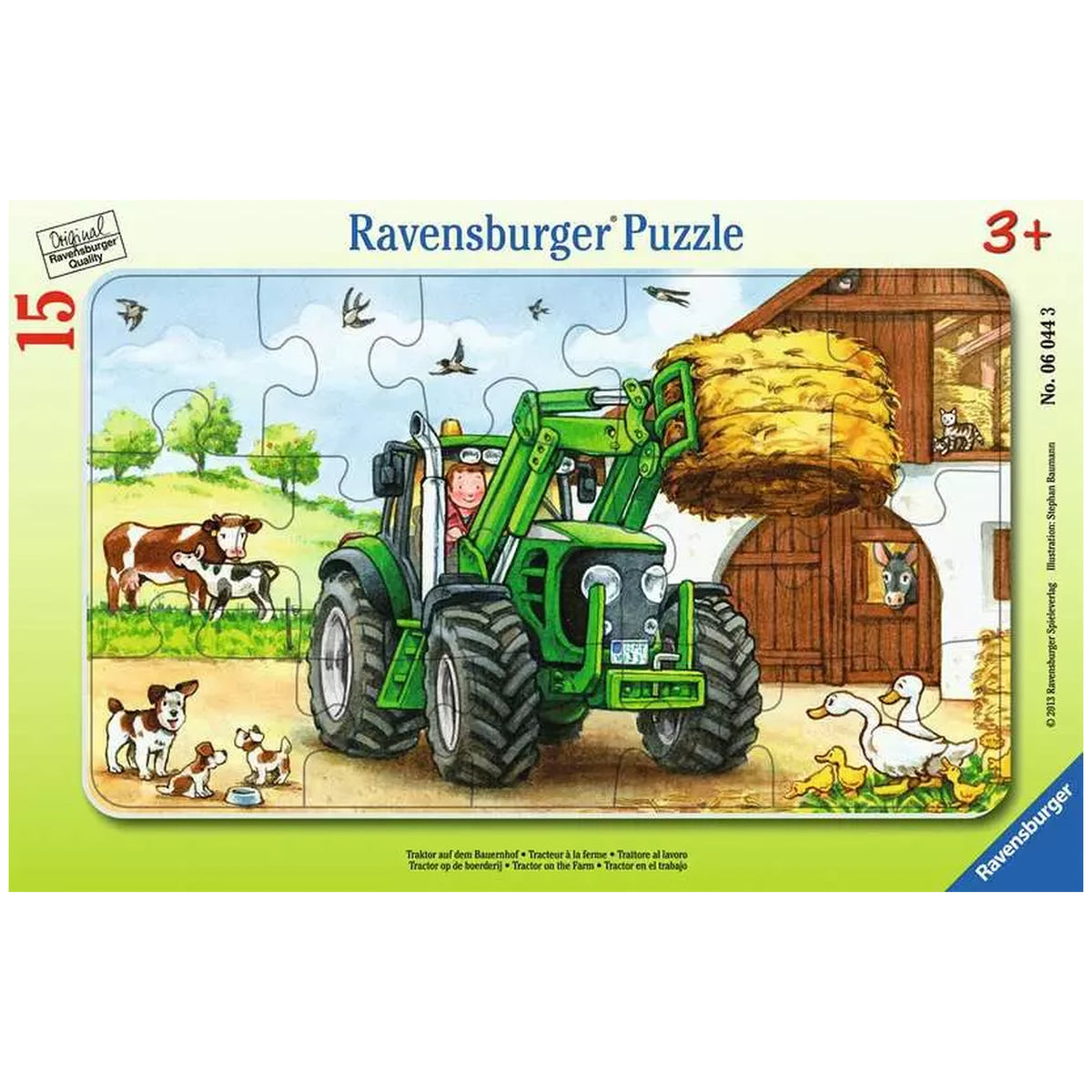 Ravensburger - Traktor auf dem Bauernhof - 15 Teile - Puzzles