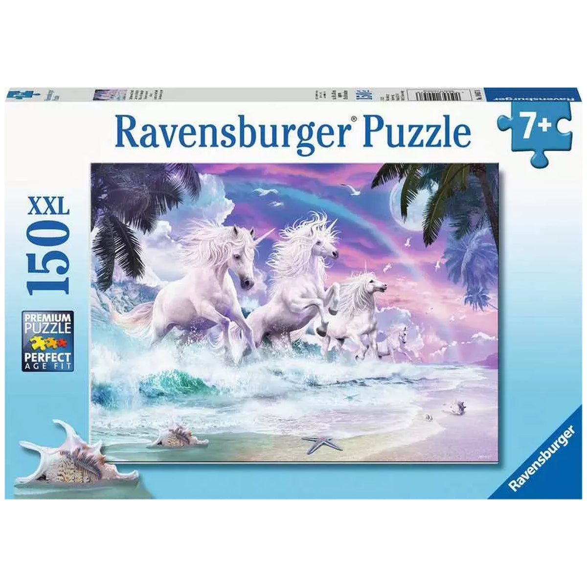 Ravensburger - Einhörner am Strand - 150 Teile - Puzzles