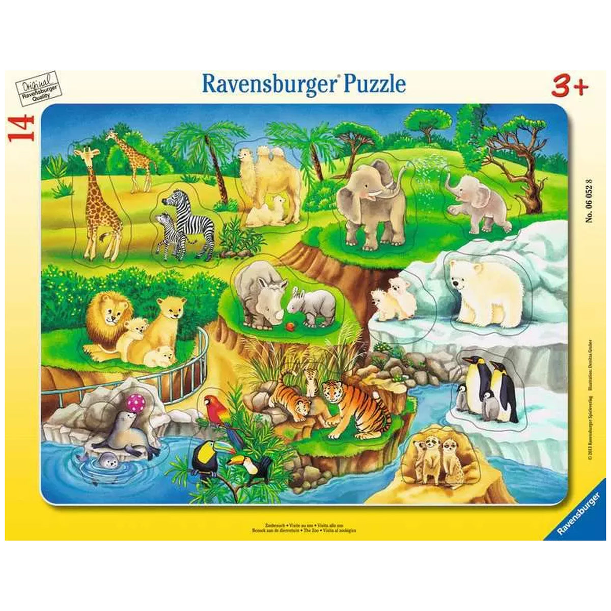 Ravensburger - Zoo Besuch - 14 Teile - Puzzles