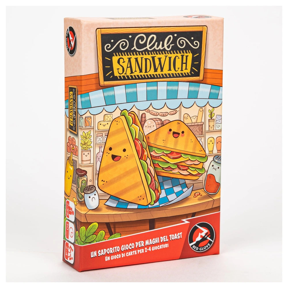 Red Glove - Club Sandwich - Kartenspiele - 8+ - Schnelles Food Truck - RG2084 - Italienische Edition