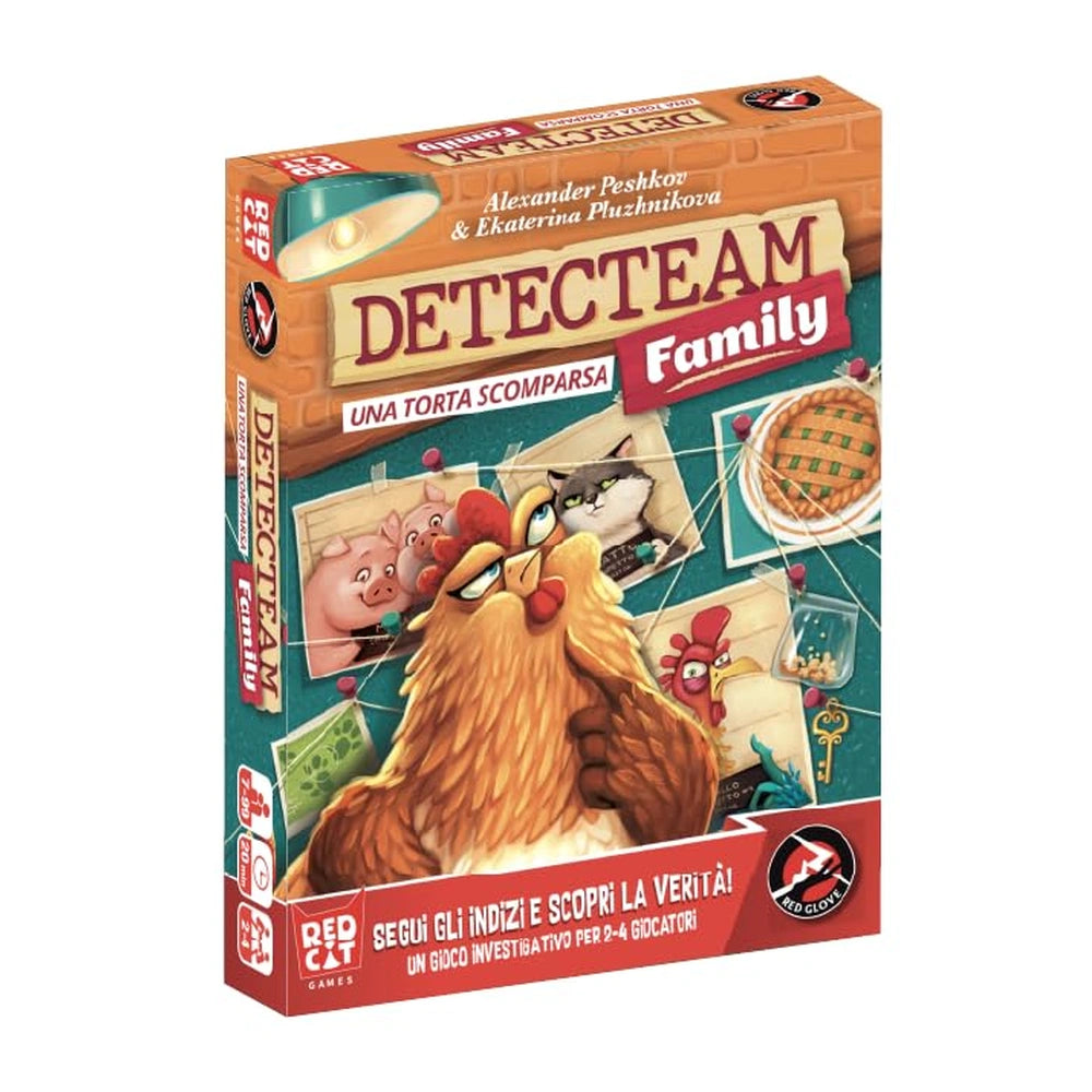 Red Glove - Detecteam: Una Torta Scomparsa - Kartenspiele - 7+ - RG20803 - Italienische Edition