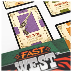Red Glove - Fast West - Kartenspiele - 7+ - Action - Packtes Duell - RG2077 - Italienische Edition