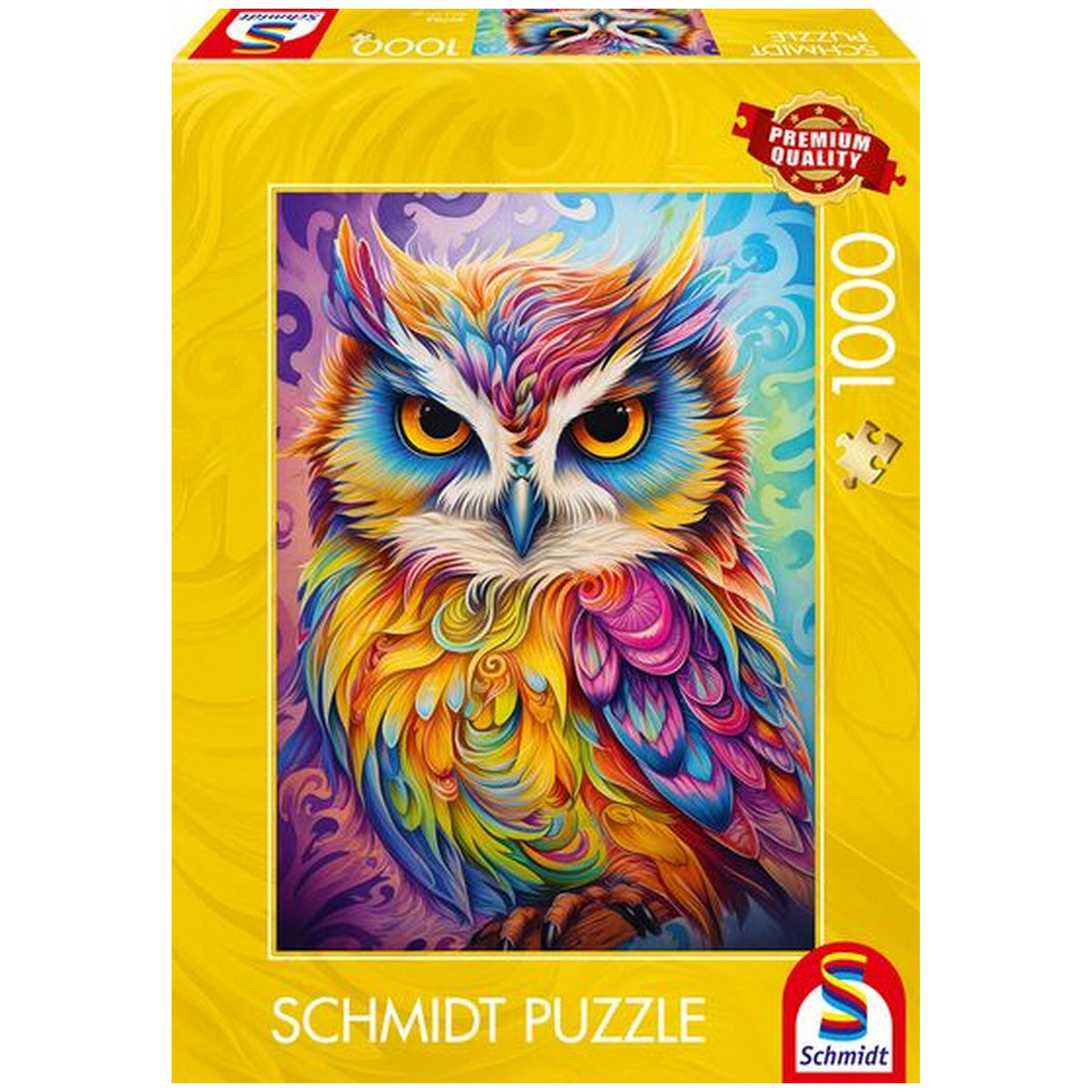 SCHMIDT SPIELE - Der Papagei-Uhu 1000 Teile Erwachsenenpuzzle - Puzzles