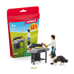 Schleich - Spielsets - Grill mit Tom - 9-teiliges Set - 4 Jahre - Lernspielzeug