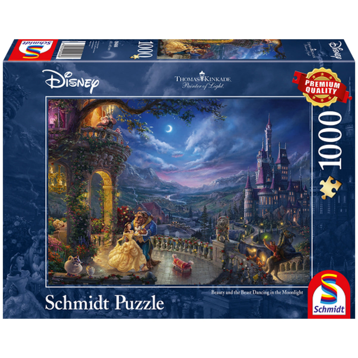 Schmidt Spiele - Disney, Die Schöne und das Biest, Tanz im Mondlicht 1000 Teile - Puzzles