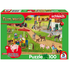 Schmidt Spiele - Farm World Bauernladen 100 Teile und 1 Figur - Puzzles