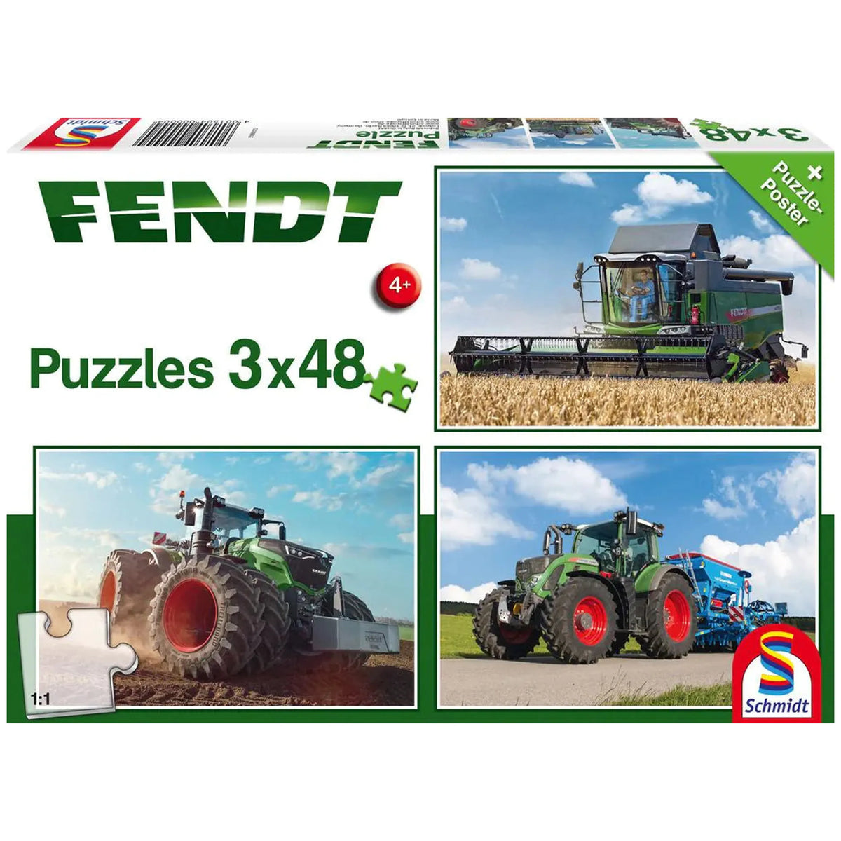 Schmidt Spiele - Fendt 1050 Vario / 724 Vario / 6275L 48 Teile - Puzzles