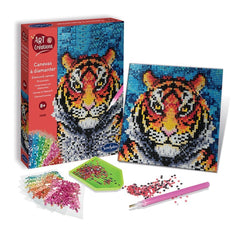 Sentosphere - Diamond Canvas Tiger - Arts & Crafts