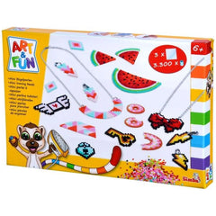 Simba - Art & Fun Mini Bügelperlen Halsketten- und Ohrring-Set - Basteln