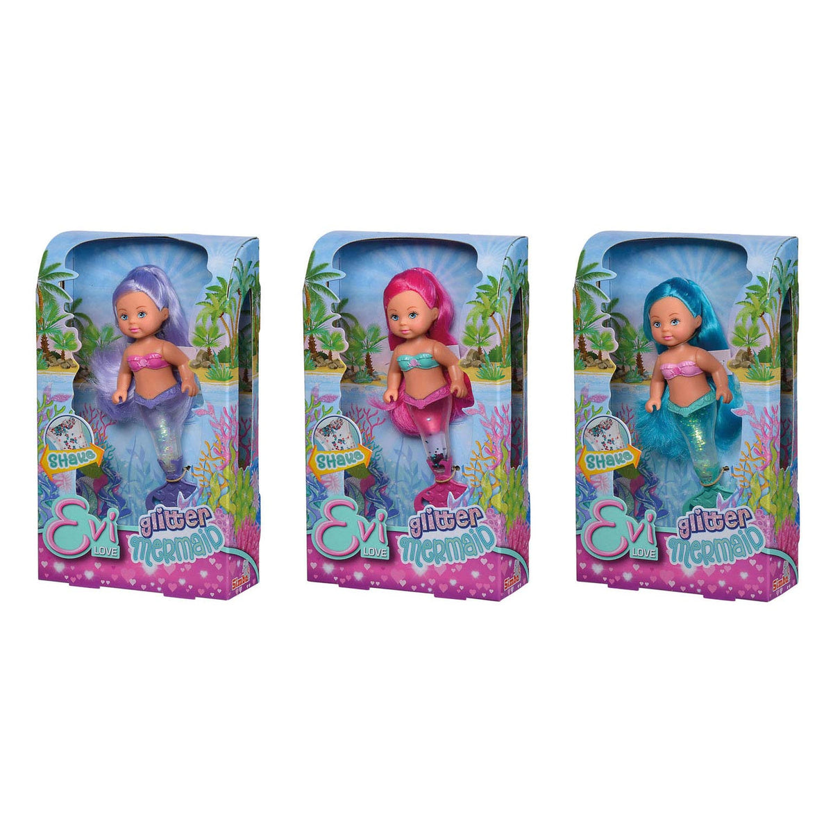Simba - Evi LOVE Glitter Mermaid - Dolls, Playsets & Toy Figures