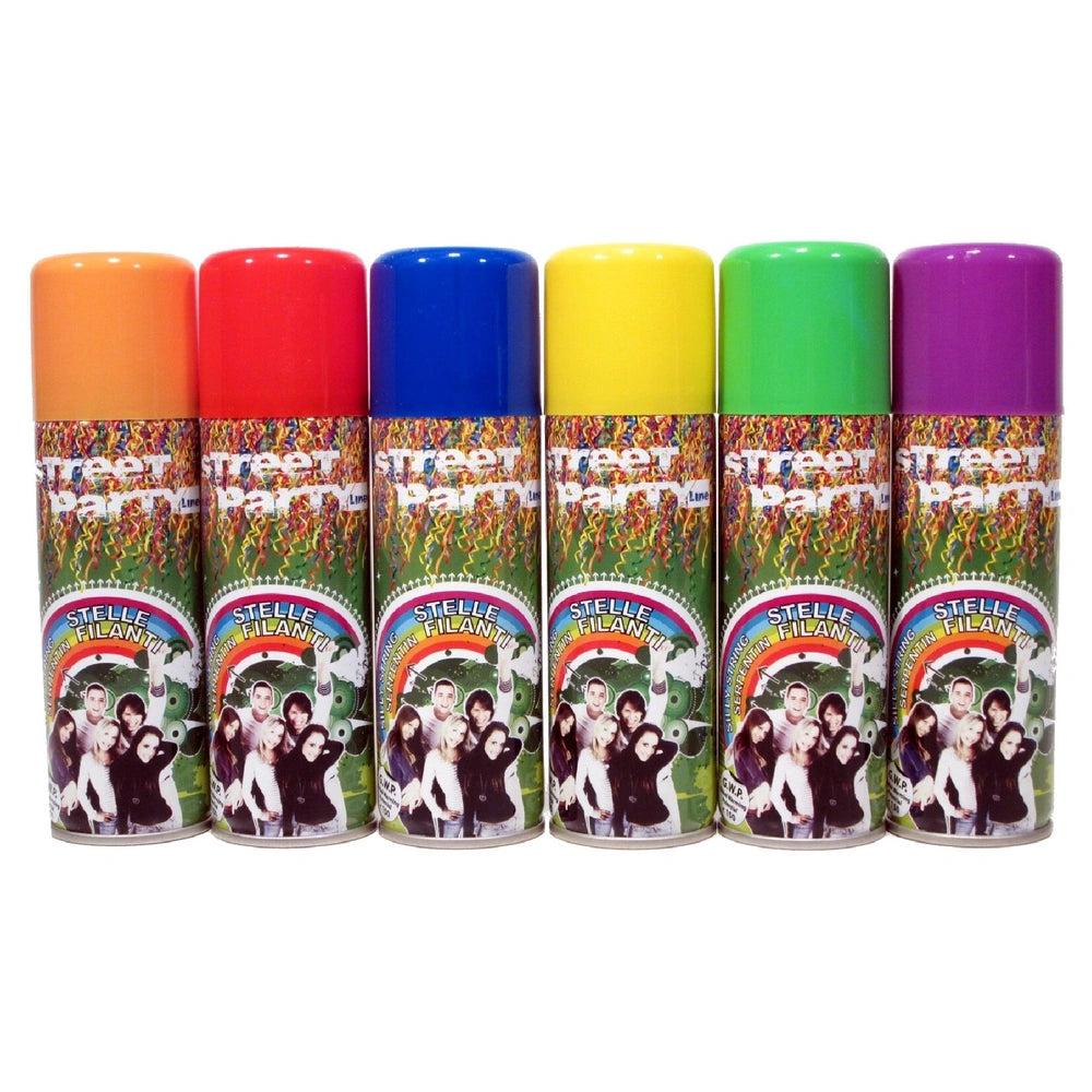 Solchim - Rollenspiel - Straßenfest Silly String Spray Set - 14+ Jahre - Outdoor-Spaß