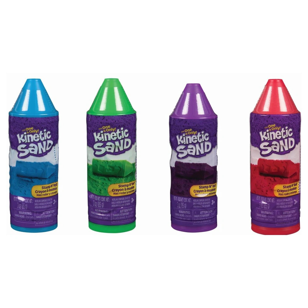 Spin Master - Kinetic Sand Stamp N' Roll - Clay & Modeling Dough - Age +5 - KS - STAMP - ROLL - 58110672