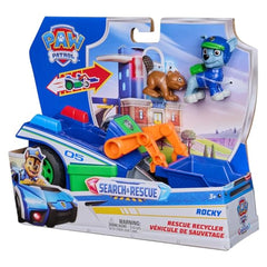 PAW Patrol Search & Rescue – Rocky und Recyclingtruck mit Rückzugsmotor