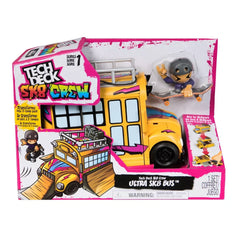 Tech Deck Sk8 Crew – Ultra Sk8 Bus, verwandelbarer 2-in-1-Skatepark