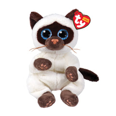 TY - Beanie Bellies Miso beige and brown siamese cat 20 cm
