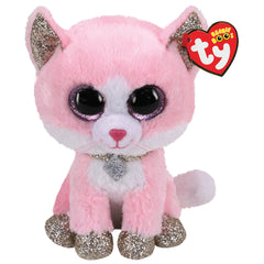 TY - Beanie Boos Fiona Pink Cat Plush 15 cm