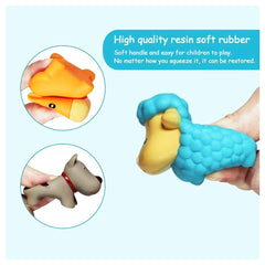 Teorema - Badespielzeug - GoGo Gommosi Bauernhof-Tier-Set - Gummi - 18M+ - Lernspielzeug