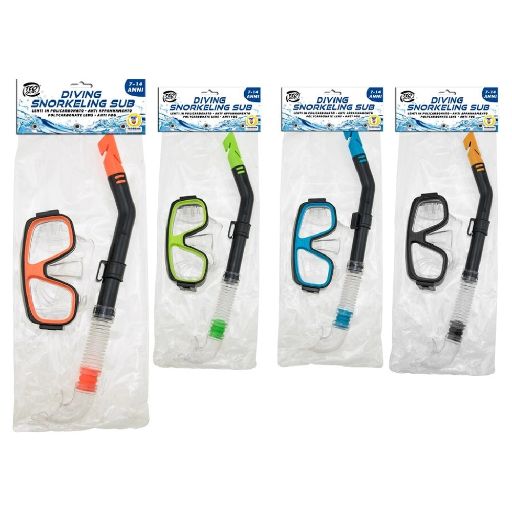 Teorema - Beach & Sand Toys - Diving Snorkeling Sub Set - Polycarbonate - 7-14 Yrs - Outdoor Activity