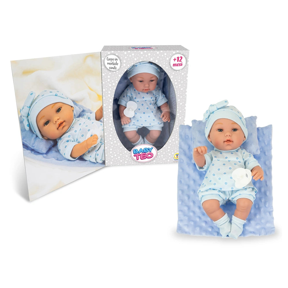 Teorema - Dolls - Baby Teo Newborn Doll - Soft Vinyl - 12M+ - Nurturing Play
