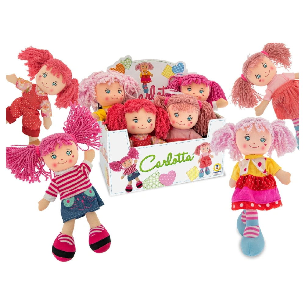 Teorema - Puppen - Carlotta Kuschelpuppe - Bunte Haare - 3+ Jahre