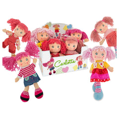 Teorema - Puppen - Carlotta Kuschelpuppe - Bunte Haare - 3+ Jahre
