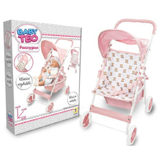 Teorema - Puppen-Sets - Baby Teo Puppenwagen - Bärenmuster - 3 Jahre - Lernspielzeug