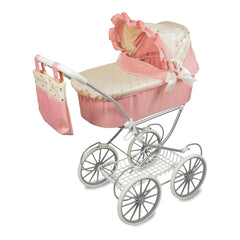 Teorema - Puppen-Sets - Luxus 2-in-1 Puppenwagen Set - Pink/Gold - 3+ Jahre