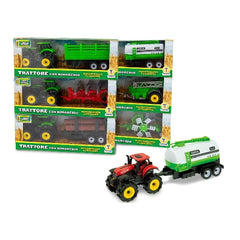 Teorema - Play Vehicles - Friction-Powered Farm Tractor - Green - 3+ Years - Educational Play