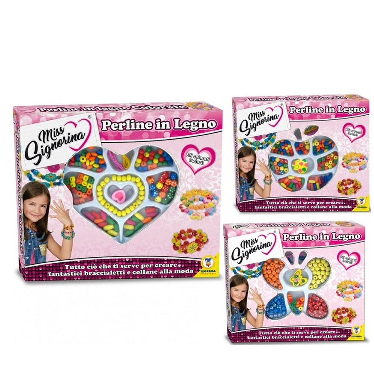 Teorema - Wooden Beads Jewellery Making Kit - Arts & Crafts