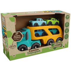 Toys Garden - Baby Challenge Nachhaltiger Auto-Transporter Set - Spielzeuge