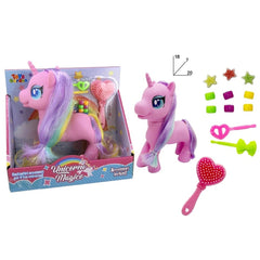 Toys Garden - Magic Unicorn Styling Doll Set - Dolls Playsets Toy Figures
