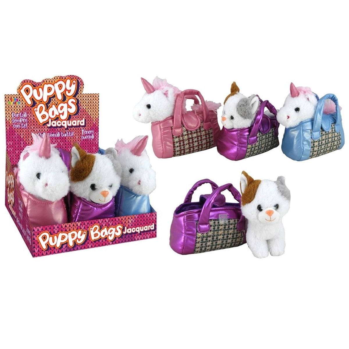 Toys Garden - Puppy Bags Jacquard Designer Pet Carrier Set - Stuffed Animals