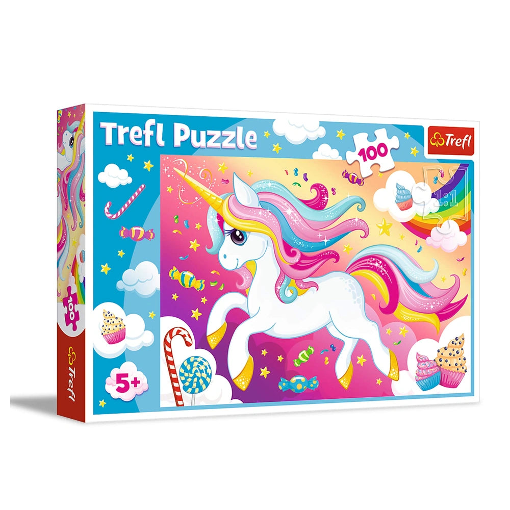 Trefl - 100 Teile Puzzle - Schönes Einhorn - Puzzles - 5 - TRF16386