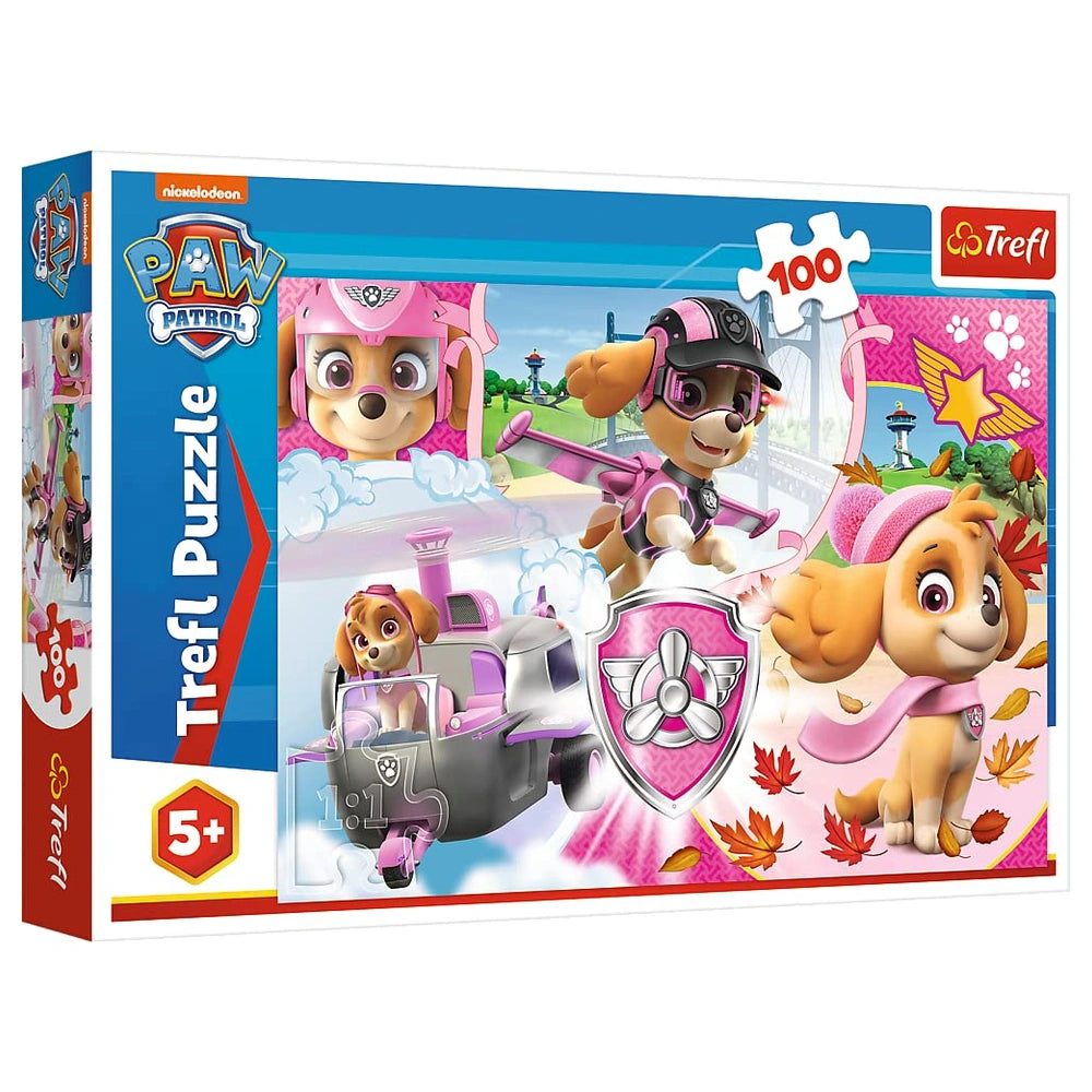 Trefl - 100-Piece Puzzle - Paw Patrol Skye in Action - Puzzles Age +5 - TRF16368