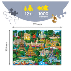 Trefl - Woodcraft Französische Gasse - Puzzles - 14+ - TRF20142