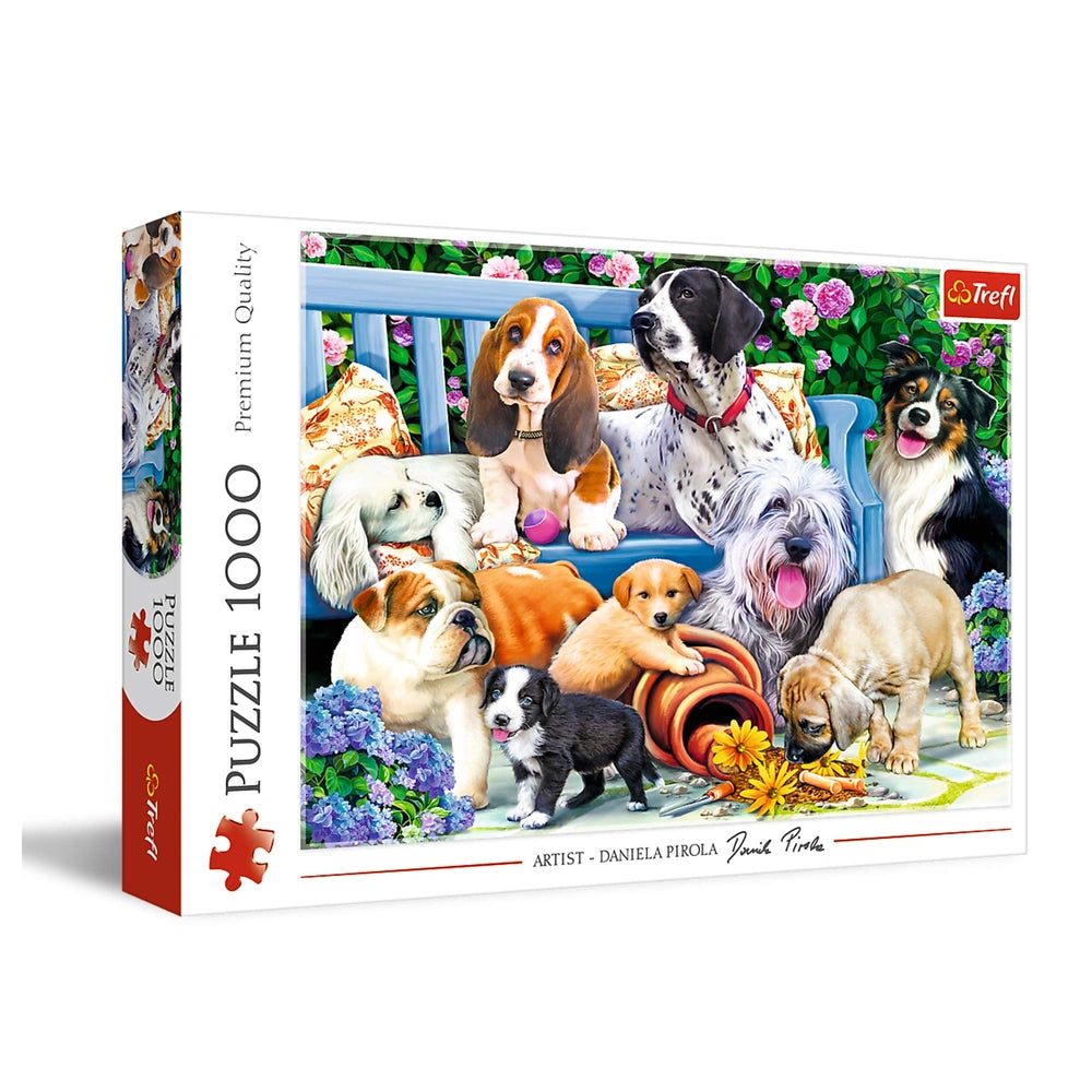 Trefl - Hunde im Garten - Puzzles - 14 - TRF10556