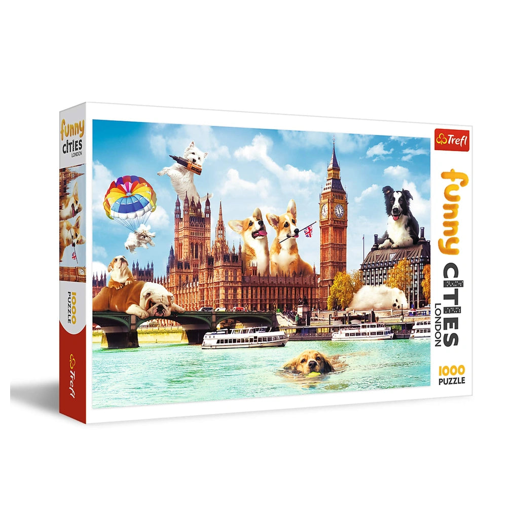 Trefl - Lustige Städte: Hunde in London - Puzzles - 14+ - TRF10596