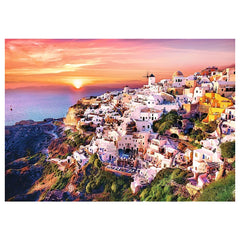 Trefl - 1000 Piece Puzzle - Sunset Over Santorini - Puzzles Age +14 - TRF10435
