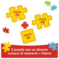 Trefl - 2 Puzzles in 1 + Memos - Puzzles - 3 - TRF93333