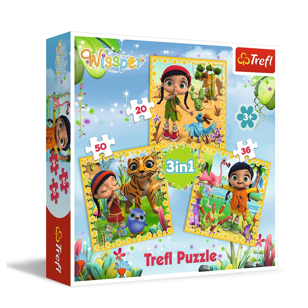 Trefl - 3 Puzzles in 1 - Wissper Eine Fantastische Reise - Puzzles - +3 - TRF34834