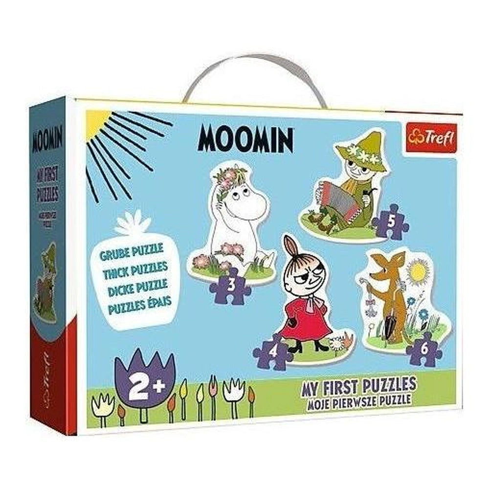 Trefl - Happy Moomins 4 Puzzles in 1 Shaped Puzzle - Puzzles - +2 - TRF36094