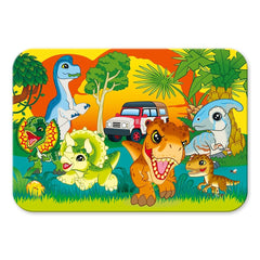 Trefl - Puzzles - "24 Wooden Puzzle" - Meet the dinosaurs / Universal Jurassic World_FSC Mix 70% - Puzzles Age +3 - TRF20276