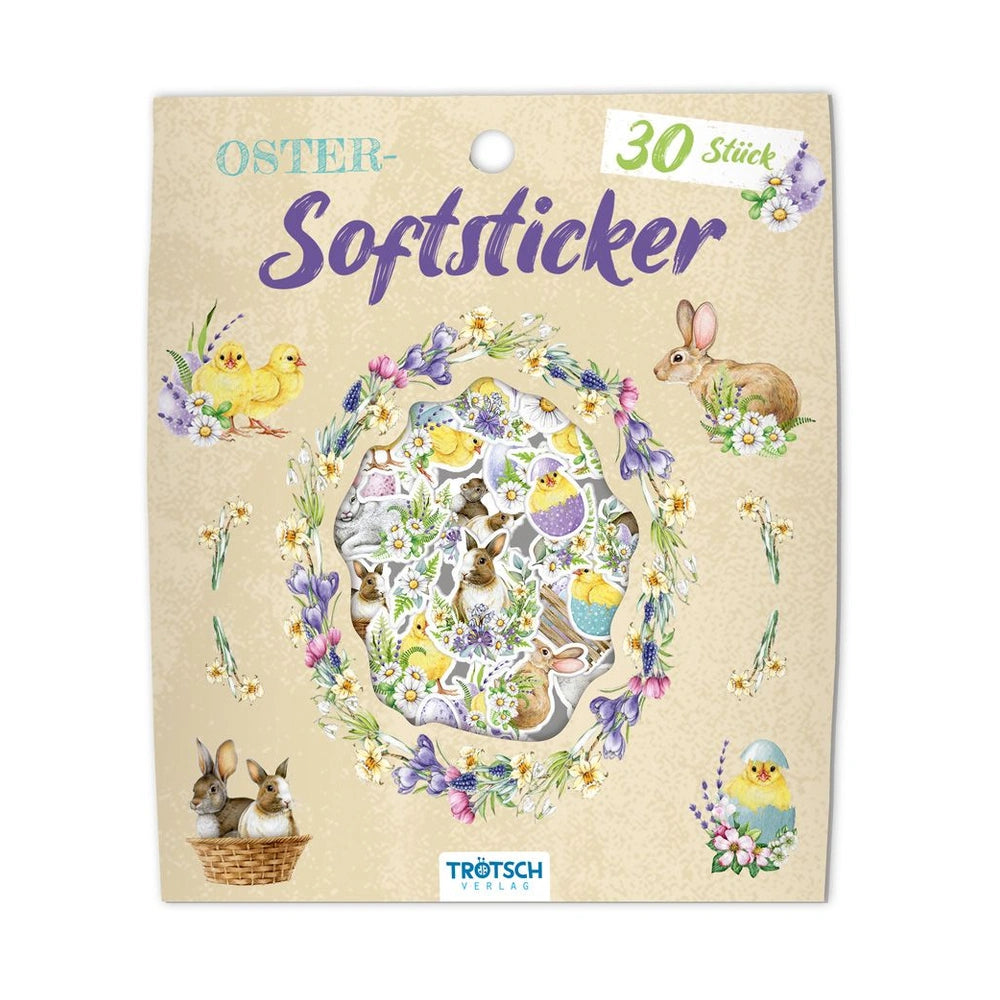 Trotsch Verlag - Books - Oster-Softsticker - 30 3D Stickers - 3-6 Yrs - Easter Crafts