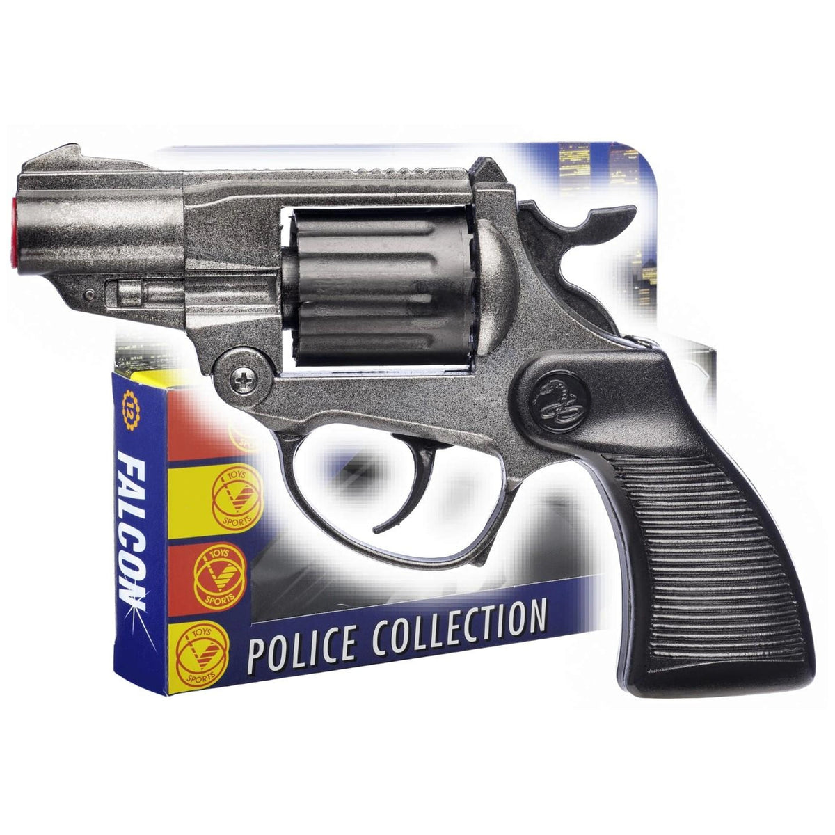 Villa Falcon Black 12-Shot Toy Revolver