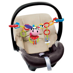 Yookidoo - Clips, Rattle 'N' Links Cow Toy Set - Baby Activity Toys - 0M